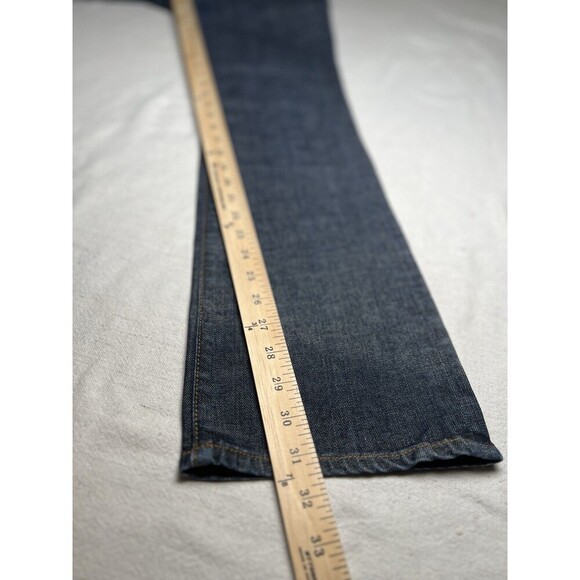 J. Crew Bootcut Women's Jeans Darkwash Size 27 Y2k Low Rise Made in USA Stretch - Picture 3 of 11